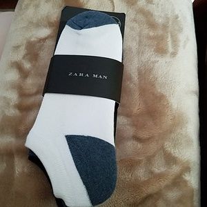 Zara 3 Pack Mens Low Cut Socks M